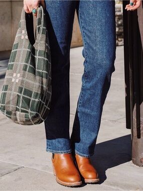 Hansel from Basel Plaid Green bag